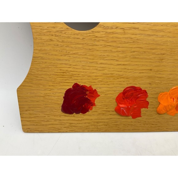Artist Wood Painters Palette Oil Paint Multicolor Rectangular 16 X 10 - Picture 6 of 7